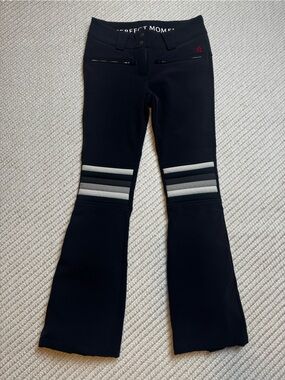Perfect Moment Aurora Flare Ski Pants Black White Waterproof Small